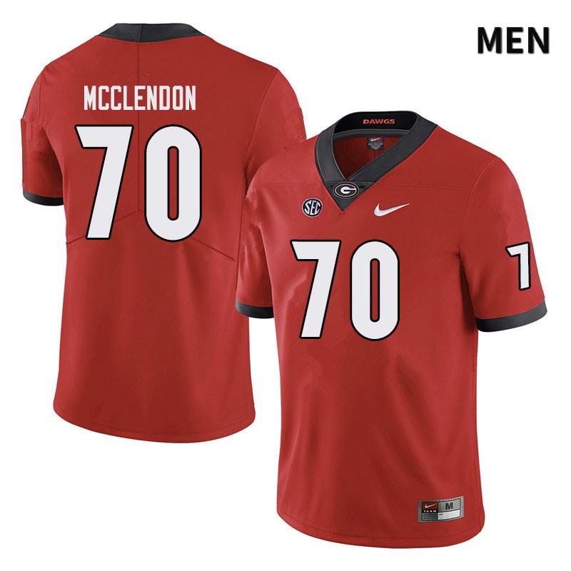 Georgia Bulldogs Men's Warren McClendon #70 Black Stitched College UGA Football Jersey 23YS014TE